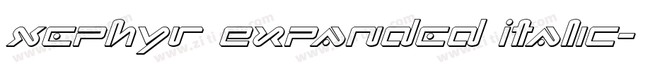 Xephyr Expanded Italic字体转换